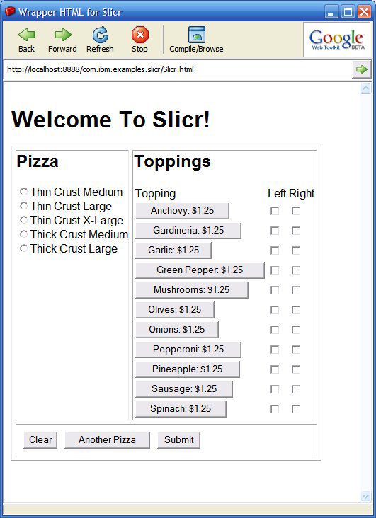 The New Topping panel